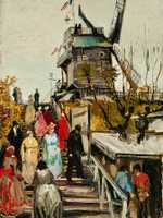 Vincent van Gogh's Blute-Fin Windmill, painted in 1886