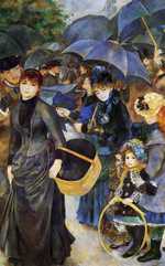 Renoir's The Umbrellas is certainly a striking painting. But is it lacking in charm and intimacy?