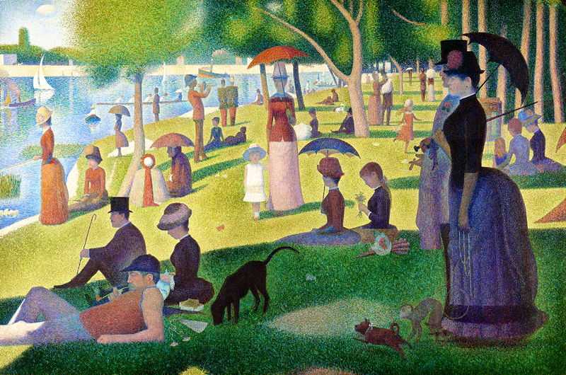 'A Sunday Afternoon on the Island of La Grande Jatte' by Georges-Pierre Seurat, 1884–86, Art Institute of Chicago