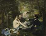 'The Luncheon on the Grass (Le déjeuner sur l'herbe)' by Edouard Manet, 1863