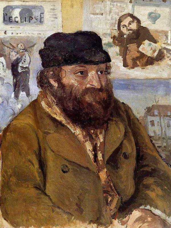 Pissarro's portrait of his friend Paul Cezanne.