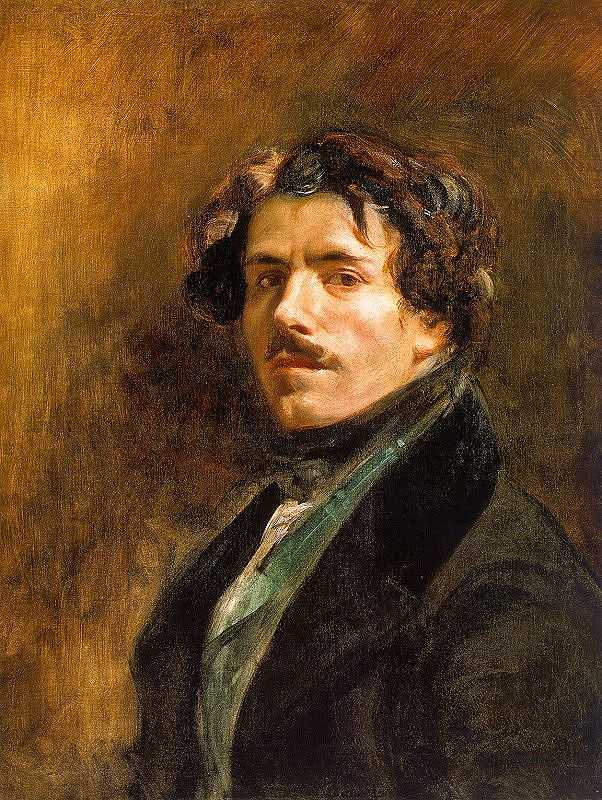 Self-portrait, by Eugene Delacroix painted in 1837