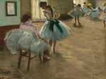 Edgar Degas' Dance Lesson, exhibited at the 5th Impressionist Exhibition