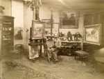 Raffaëlli in his studio. He became a divisive figure in the later impressionist exhibitions.