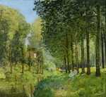 'Rest along the Stream. Edge of the Wood', painted by Alfred Sisley in 1878, Musée d'Orsay