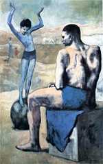 'Girl on the ball' by Picasso in 1905, Pushkin Museum, Moscow, Russia