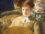 Woman with a Fan is one of two paintings marking Cassatt's transformation into an Impressionist.