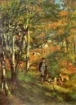 One of Renoir's paintings of the Fontainbleau forest.