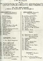 The handwritten catalogue for the Seventh Exhibition.