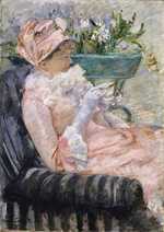 The Cup of Tea painted by Mary Cassatt in 1879