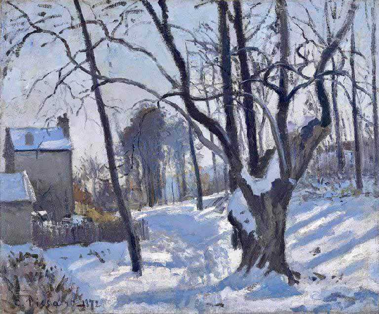 Pissarro's Snow at Louveciennes