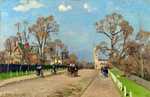 1870-71: Pissarro paints ‘The Avenue, Sydenham’, a painting with light shades and bright colours, during his time in London.