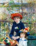 Renoir's Two Sisters (On the Terrace), another famous painting exhibited at the Seventh Exhibition