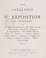 The catalogue for the 8th Exhibition -- note the absence of many impressionist heavyweights!