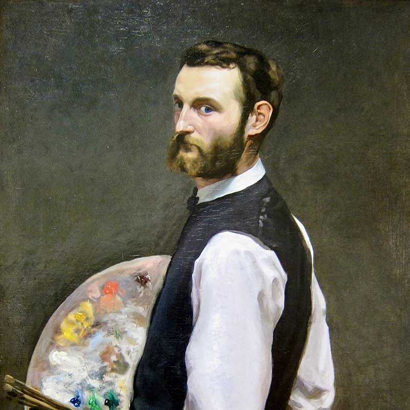 'Self-portrait', by Frédéric Bazille, c. 1865-1866, Art Institute of Chicago