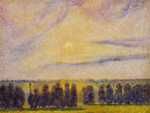 Pissarro's Sunset at Eragny
