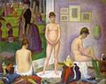 'Models (Les Poseuses)' by Seurat, 1886–88, Barnes Foundation, Philadelphia