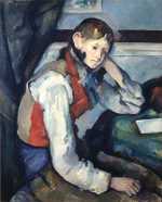 Cezanne's painting of The Boy in the Red Vest in 1889