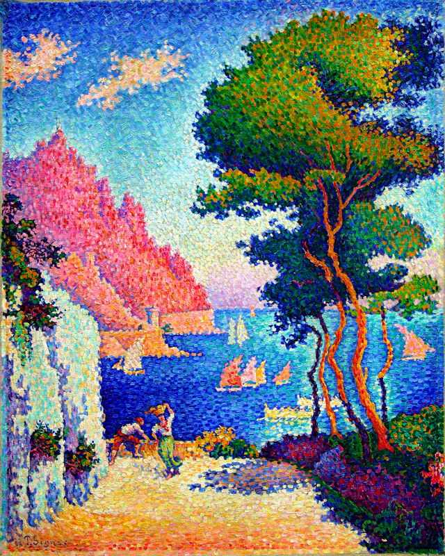 'Capo di Noli' by Signac in 1898, currently at Wallraf-Richartz Museum, Cologne