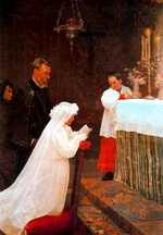 'First Communion' by Picasso in 1896, Museu Picasso, Barcelona, Spain