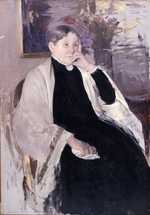 Mrs. Robert S. Cassatt, the Artist's Mother by Mary Cassatt in 1889