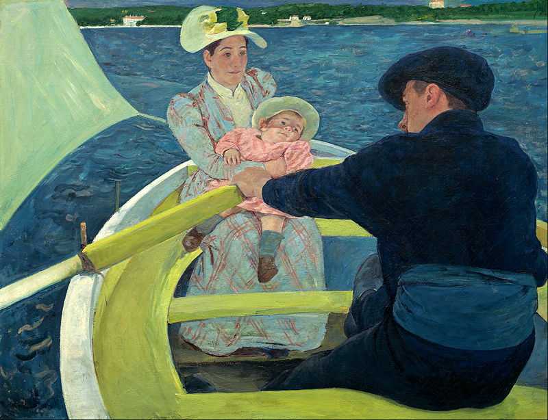 'The Boating Party' painted by Mary Cassatt (1844-1926) in 1893-94