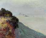 'Cliffs at Penarth, Evening, Low Tide' by Alfred Sisley (1897)