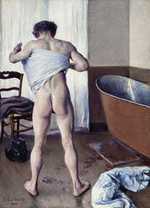 'Man at His Bath', by Gustave Caillebotte (1848–1894) in 1884, oil on canvas