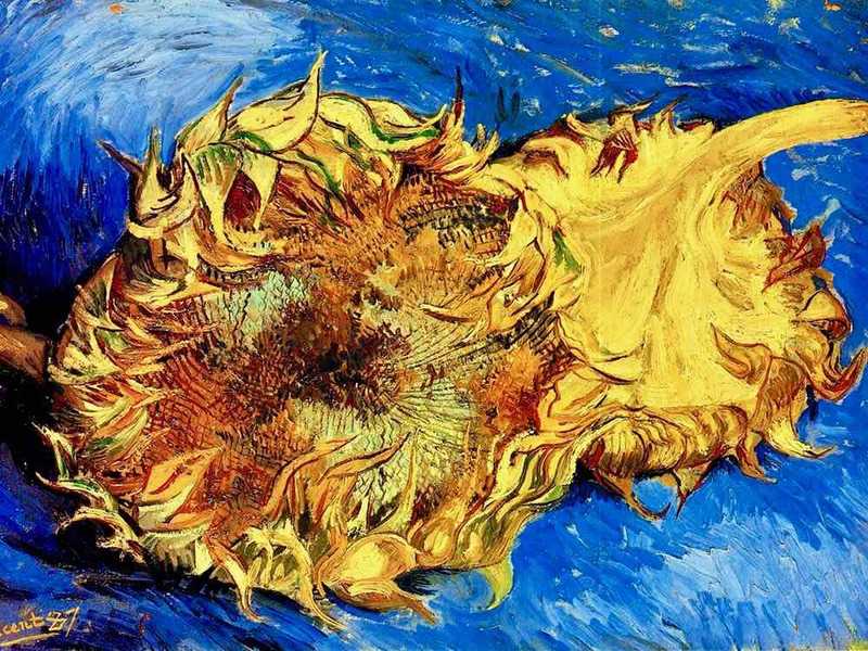 Van Gogh's Two Cut Sunflowers, 1887
