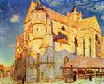 'Church in Moret', painted by Alfred Sisley in 1889