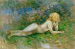 Morisot's Reclining Nude Shepherdess (1891) is a remarkably daring work for a female artist of the times.