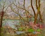 Pissarro's Bords de l'Oise, près de Pontoise, temps gris, painted in 1878