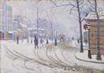 Signac's Snow, Boulevard de Clichy, Paris from 1886