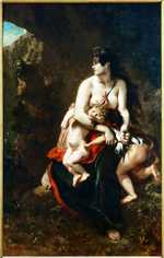 Medea about to Kill Her Children, by Eugene Delacroix in 1838