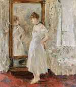 Morisot's The Psyche (or The Psyche Mirror) was her best known submission to the Third Impressionist Exhibition.